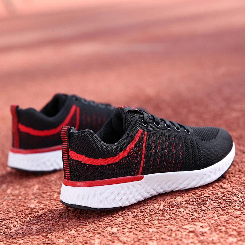 Для женщин теннисные туфли Обувь с дышащей сеткой zapatillas hombre Deportiva; сезон весна-осень удобная обувь шнуровка тренажерный зал на свежем воздухе спортивные фирменные кроссовки на плоской подошве; Tenis Mujer