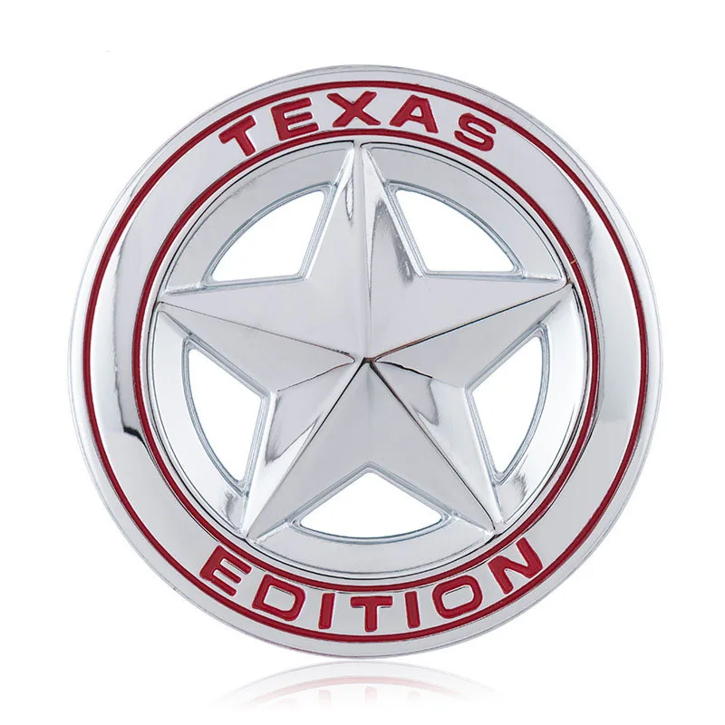 Автомобильный Стайлинг эмблема «Texas Edition» эмблемы наклейки на Стикеры для Jeep Wrangler Компас Grand Cherokee Patriot Liberty Renegade Commander - Название цвета: Sticker SilverRed