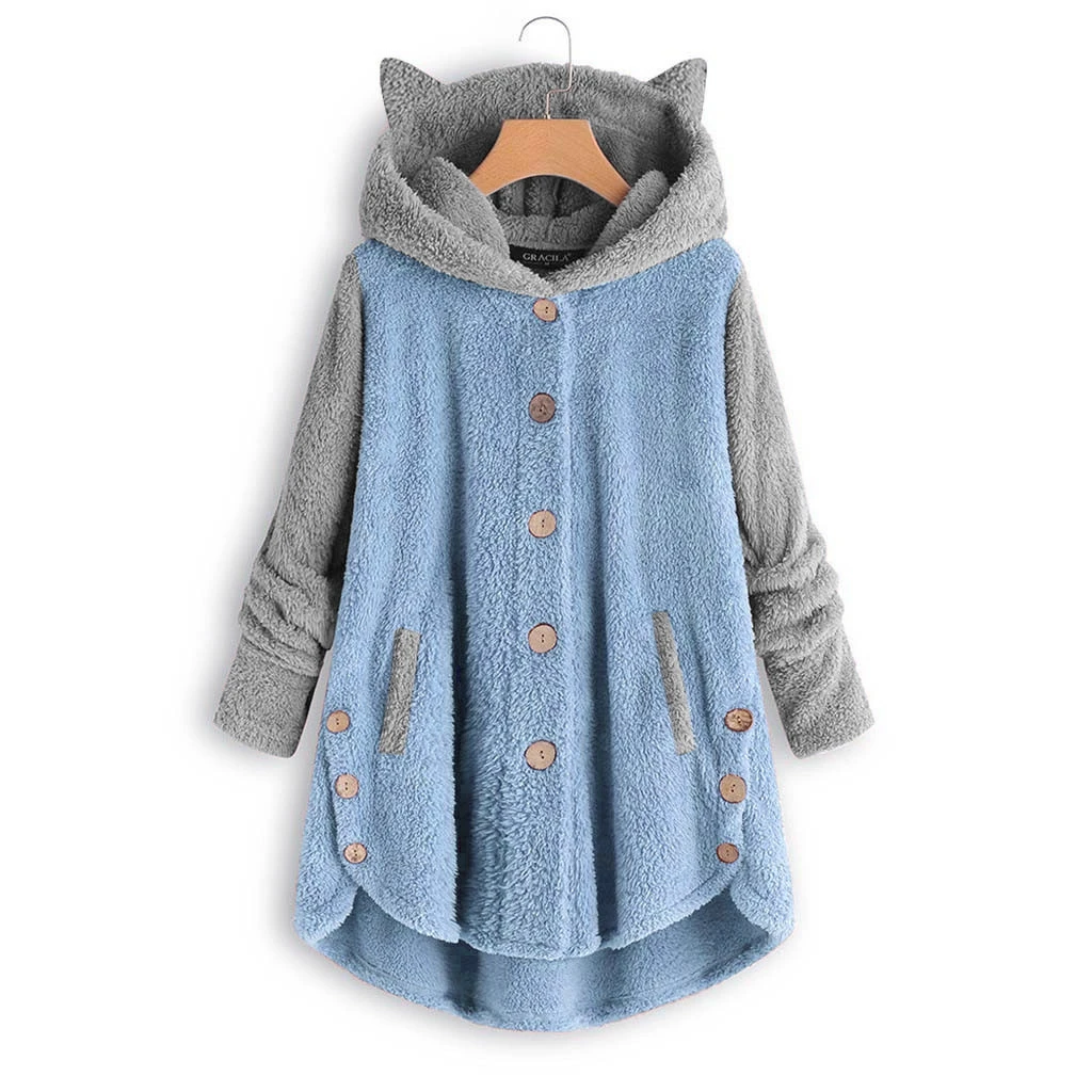 cat ear hoodie plus size