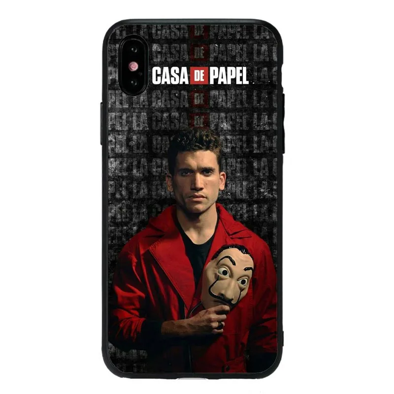 La Casa De Papel Heist чехол для телефона чехол для iPhone 11Pro 5s SE 6 6S Plus 7 8 8Plus XS MAX XR Мягкая силиконовая сумка для телефона - Цвет: TPU