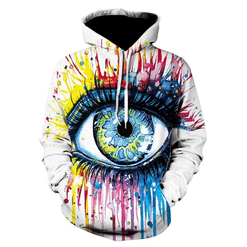rainbow eye hoodie