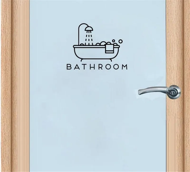Wall Stickers Baby Girls Bedroom Bathroom Wall stickers for kids rooms Door Sticker Home Decor Wall Decal
