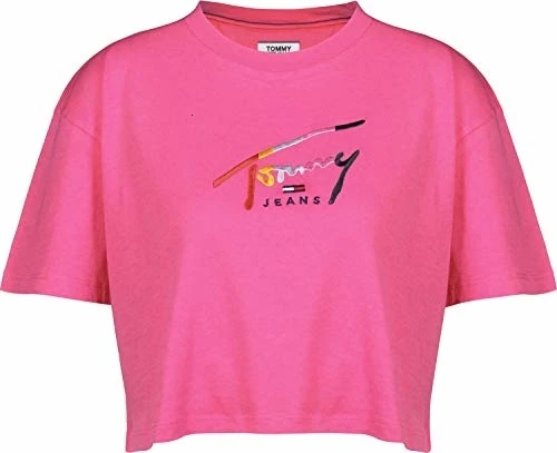 Укороченная Футболка с принтом "W"