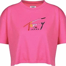 Укороченная Футболка с принтом "W"