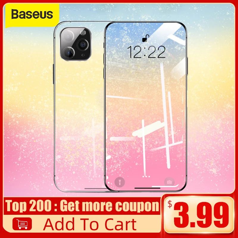 Закаленное стекло Baseus для iPhone 12 11 Pro Xs Max X, Защита экрана для iPhone, закаленное стекло с полным покрытием, Защитное стекло для экрана - Лучшие аксессуары для телефонов
