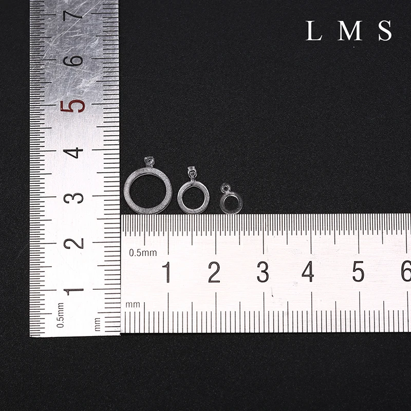 100pcs Carp Fishing Accessory Rig Rings Blowback Rig Ring Round Matt Black Terminal Tackle