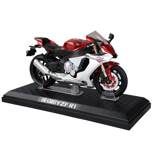 1/12 Alloy Yamaha YZF-R1 Die Cast Motorcycle Model Toy Vehicle Collection Autobike Shork-Absorber Off Road Autocycle Toys Car 4