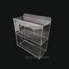 Clear Wall Mount Acrylic Double Side Loading Glove Box Dispenser Holder 10" Width x 11" Height x 4" Depth 2