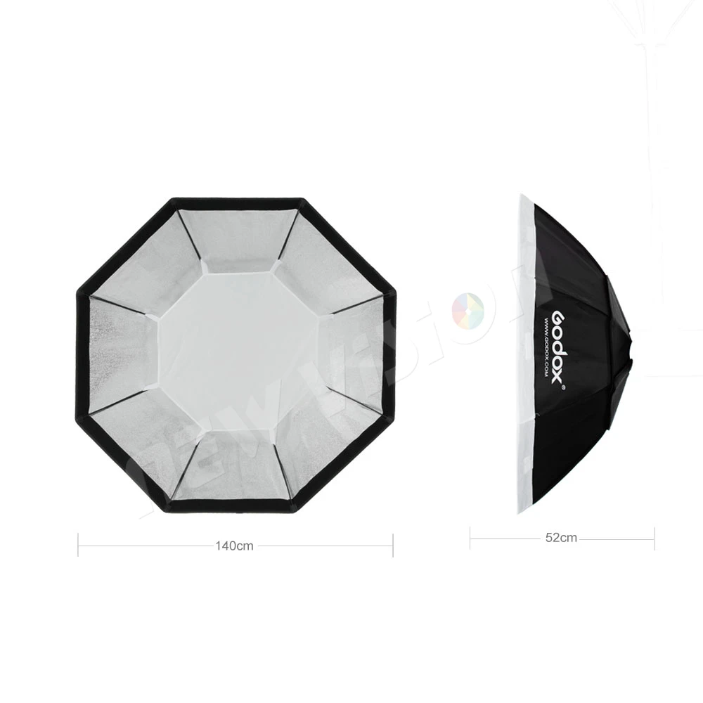 Godox Pro 140 см 5" Студия восьмиугольник сотовый софтбокс с решеткой софтбокс с отражателем с креплением Profoto для студийной вспышки стробоскопа