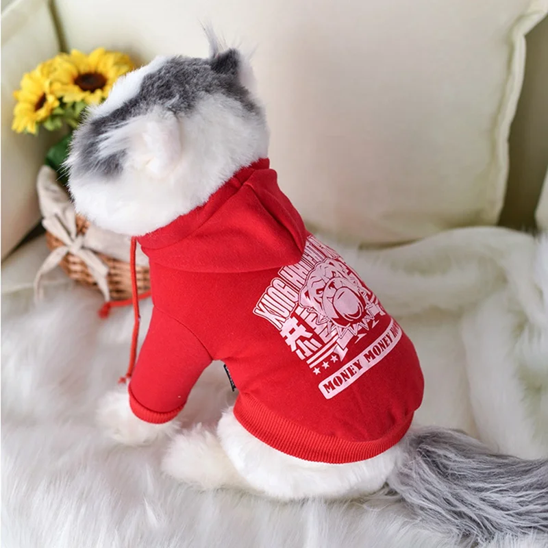 Новинка года; модная зимняя одежда для собак; Одежда для маленьких собак с мультипликационным принтом; Весенняя теплая одежда для собак; Чихуахуа; Мопс; кошка; теплая одежда для собак