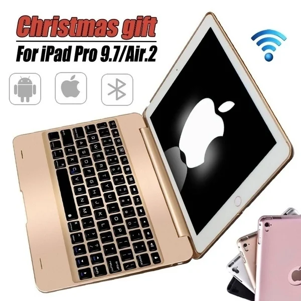 2019Ultra-thin Ipad Pro 9,7 планшетный компьютер Bluetooth клавиатура Air2 Беспроводная Bluetooth откидная клавиатура, встроенный Bluetooth