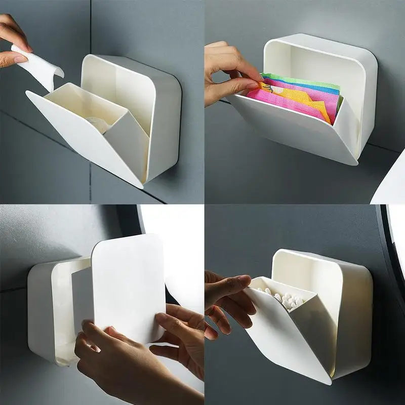 

Wall Mounted Toilet Paper Holder Waterproof Tray Roll Tube for Toilet Paper Storage Box Tray Tissue Box Shelf Bathroom Product