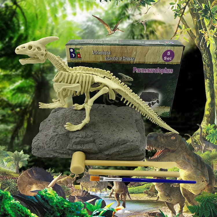 Детские развивающие научно-развивающие игрушки Интеллект серии динозавров DIY Archeology Dig динозавр игрушка