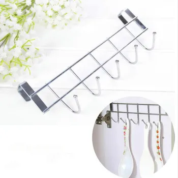 

5 hook bold stainless steel cabinet back hook household storage doors and windows kitchen towel hanger hook LB10181