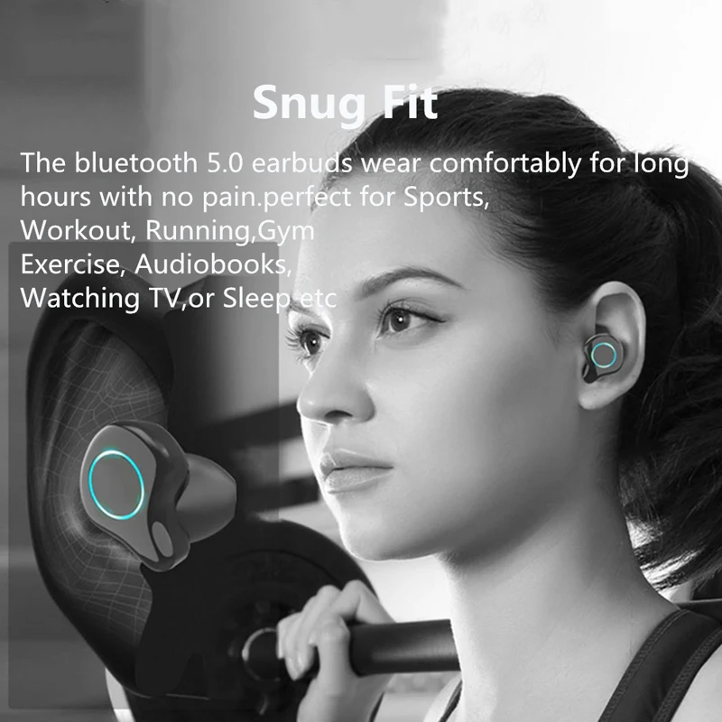 TWS R6 HD Вызов Bluetooth 5,0 наушники с сенсорным управлением Водонепроницаемые настоящие беспроводные наушники бинауральная стерео гарнитура с шумоподавителем