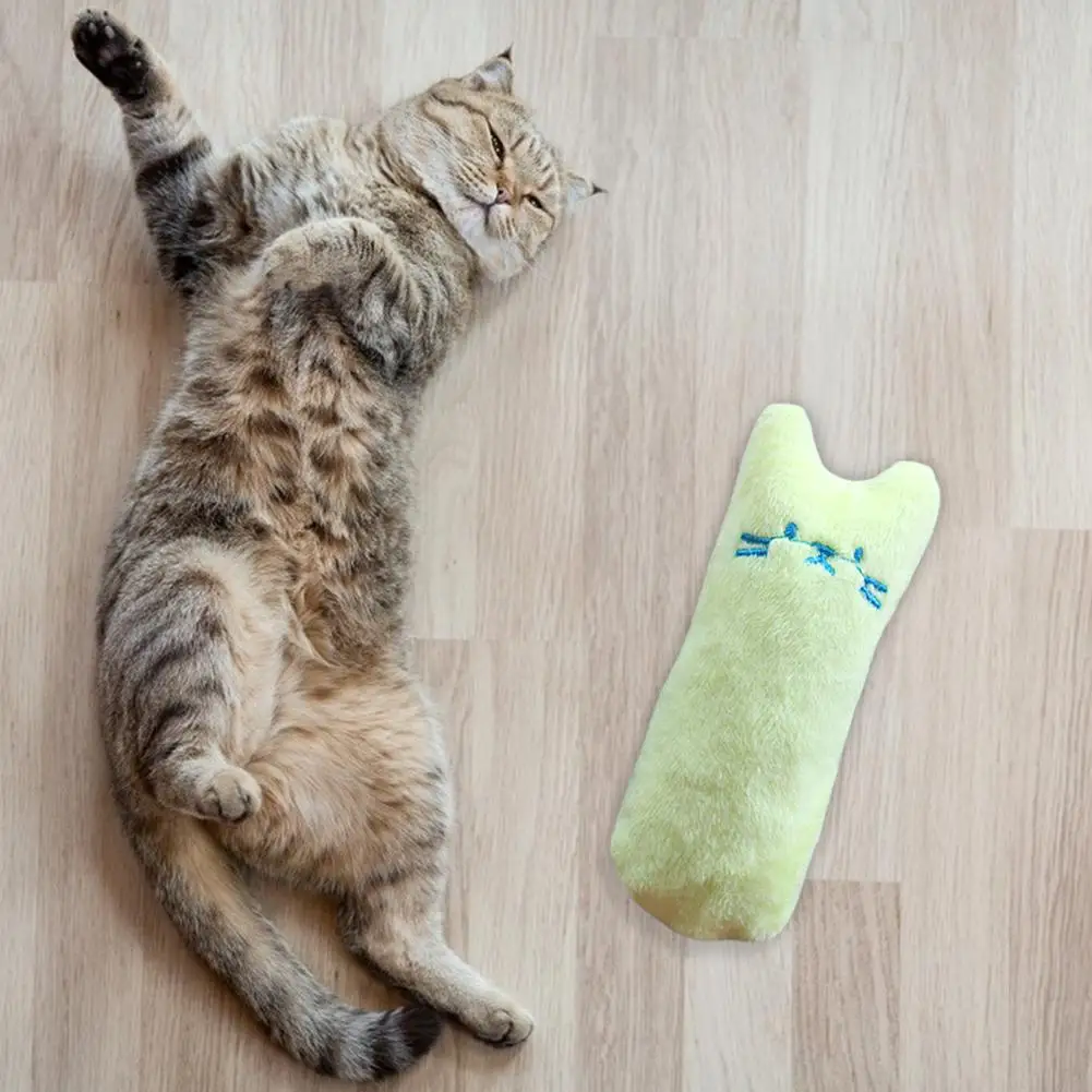 Hot Sale Cat Toys Not Easy to Damage Catnip Interactive Thumb Plush Teeth Grinding Bite Mint Pillow Supplies | Дом и сад