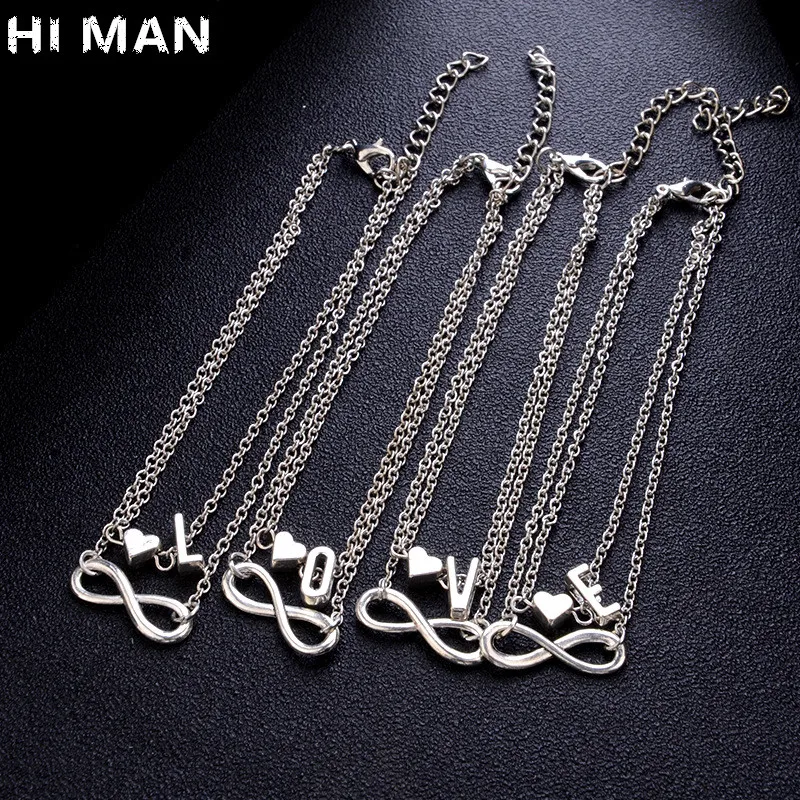 Модный простой богемный браслет с надписью HI MAN для женщин модный очаровательный