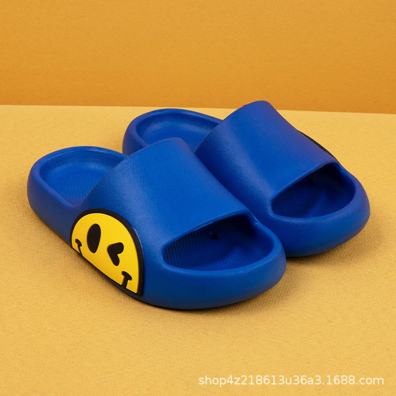 child shoes girl Children's Slippers Summer Smile Face Cute Beach Shoes For Boys Girls Waterproof Antiskid Bathroom Kids Slippers Soft Baby Shoe comfortable sandals child Children's Shoes