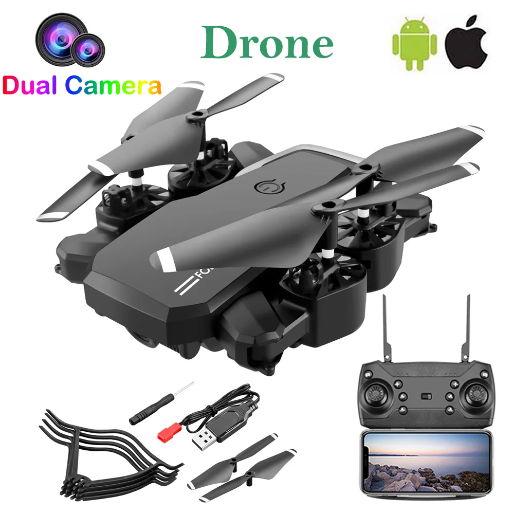RC Drone Quadrocopter with 4K Camera High-definition Aerial Photography Long-time Battery Remote Control Aircraft Vehicle Toy | Игрушки и