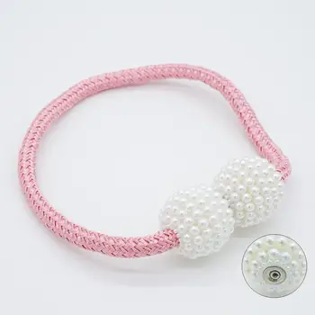 

European-style Curtains for Living Room Bedroom Curtain Clip Strong Magnetic Iron Stone Tassel Buckle Belt Creative Simple Tie