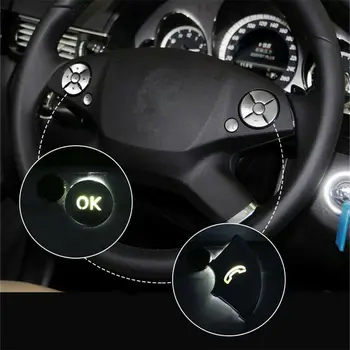 

Cover Steering Wheel Button Sticker Interior Accessories Useful Durable