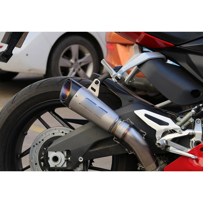 Panigale 959 мотоциклетная выхлопная труба глушитель побега модифицированный наконечник соединение среднее соединение для труб раздел для Ducati 959 Panigale