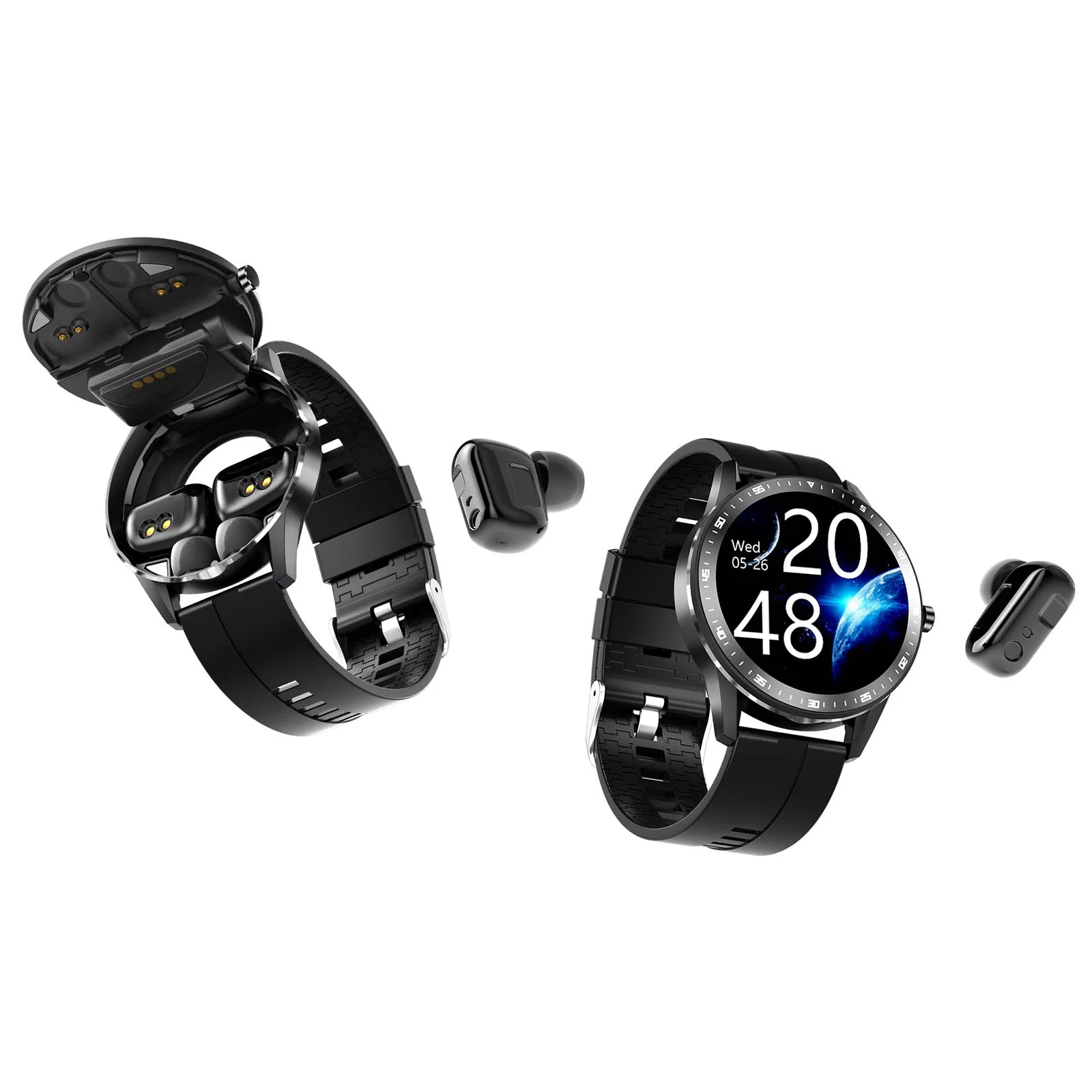 X6 2-In-1 Smart Watch Mini Earbuds Fitness Tracker True Wireless BT 5.0 Headphones Heart Rate Sleep Monitoring Bracelet | Электроника
