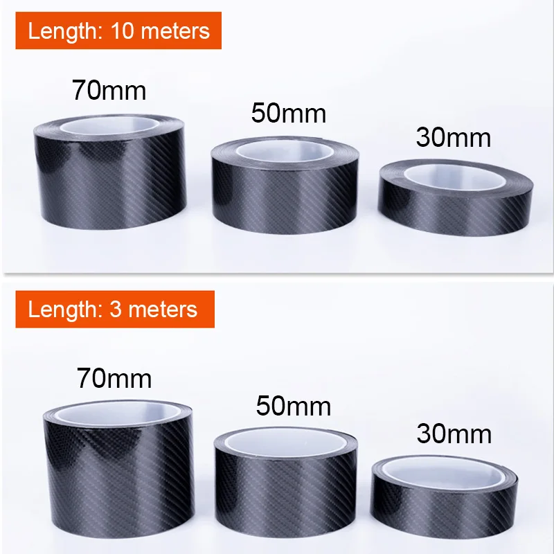

5D Car Sticker Carbon Fiber Vinyl 3D Stickers and Decals Anti Scratch Film Automobiles Door Trunk Bumper Protector Accessories