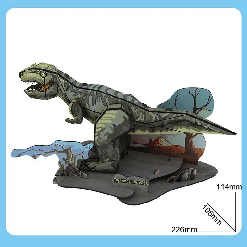 Jurassic World Models Dinosaur Athlon Pterosaur Tyrannosaurus Triceratops Puzzle Paper Brick Children's toys Christmas gifts | Игрушки и