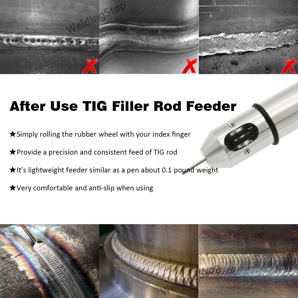 1//8/" Rods Tig Welding Wire Feed Pen Finger Feeder Rod Holder Pencil fit .040/"