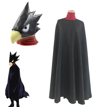 

Boku no Hero Academia My Hero Academia Tokoyami Fumikage Cosplay Costumes Cloak Mask Bird-Head Helmet Cosplay Props