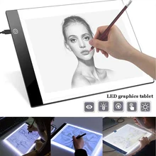 Ultra fino usb powered a4 a5 led luz almofada artista caixa de luz mesa rastreamento desenho placa almofada pintura diamante bordado ferramentas