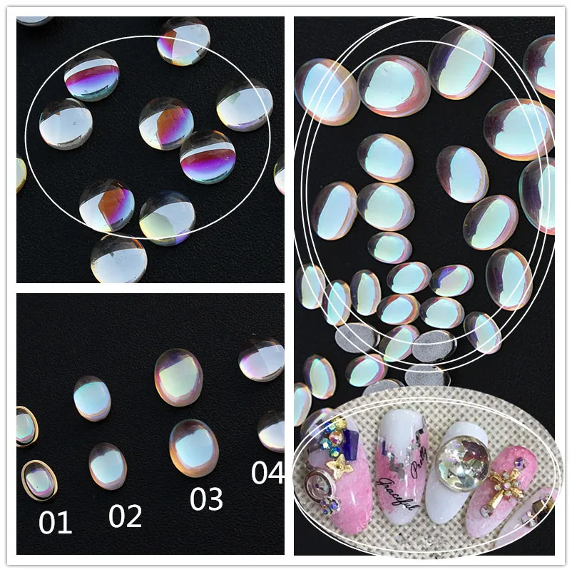 12-Color Punk Style Men's Retro Metal Manicure Micro Drill Small Bead Nail Stick-on Crystals Decorations Accessories Japanese-st