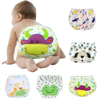 

6Pcs/set Baby Training Pants Cotton Reusable Baby Diapers Waterproof Cloth Nappies Washable Diapers Bamboo Learning Pants