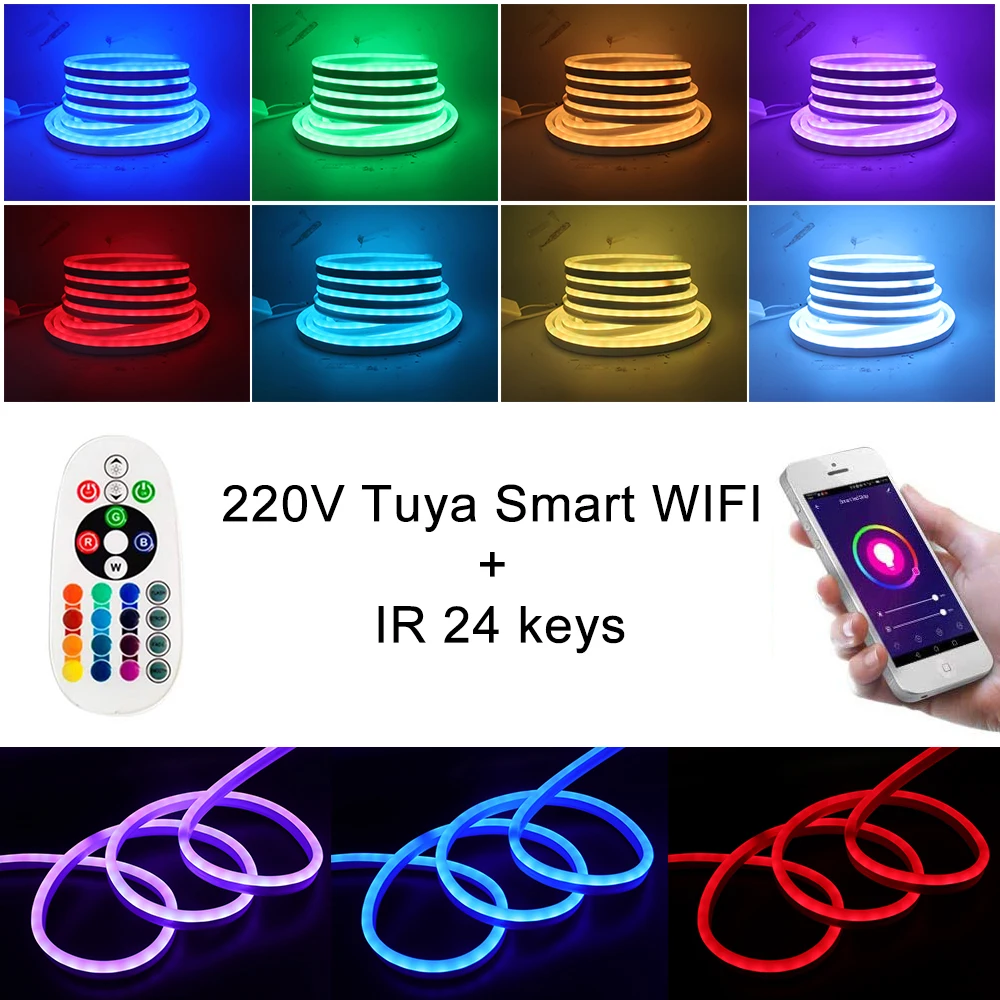 Wi fi bleutooth controle rgb néon tira