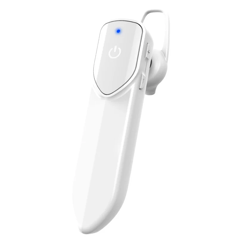 Белый Беспроводные наушники V19, 1 шт., мини Bluetooth, шумоподавление, стерео звук, громкая связь, с микрофоном, наушники, наушник, вкладыши для IOS, Android - Цвет: Белый