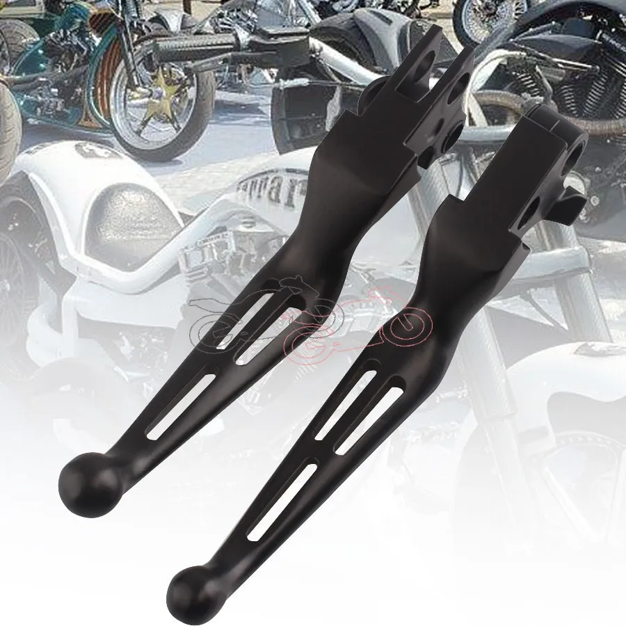 Черный алюминиевый тормозной рычаг мотоцикла щелевой широкий клинок тормозной клатч эргономичный рычаг для Harley туристический мотоцикл Softail Dyna XL