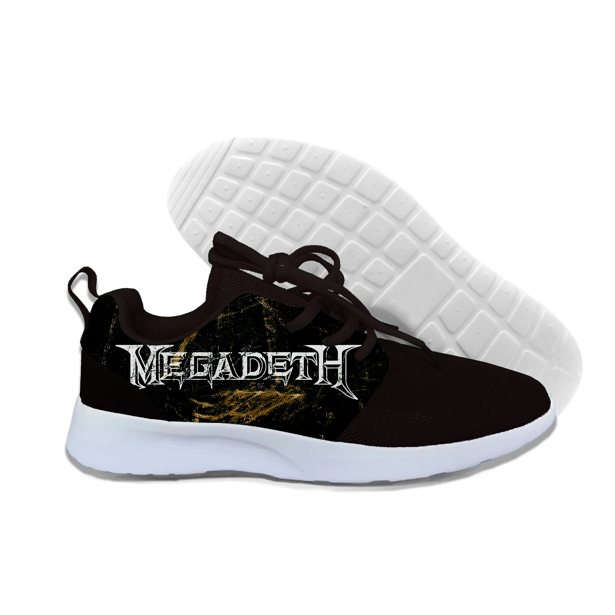 Megadeth/ Горячая Мода 3D повседневная обувь для мужчин/женщин Высокое качество 3D печать Megadeth кроссовки - Цвет: Megadeth 2