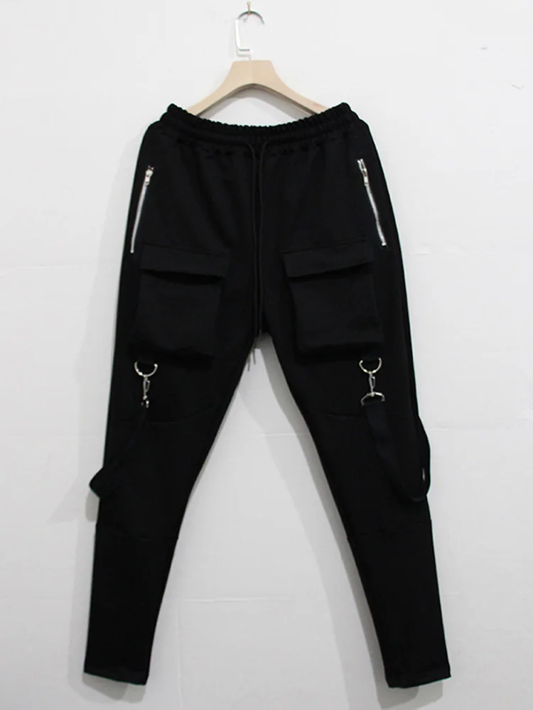 Hip Hop Multi-pocket Brand Men Pants Cotton Track Pants Joggers Sweatpants Casual Zip pocket Sweat Pants