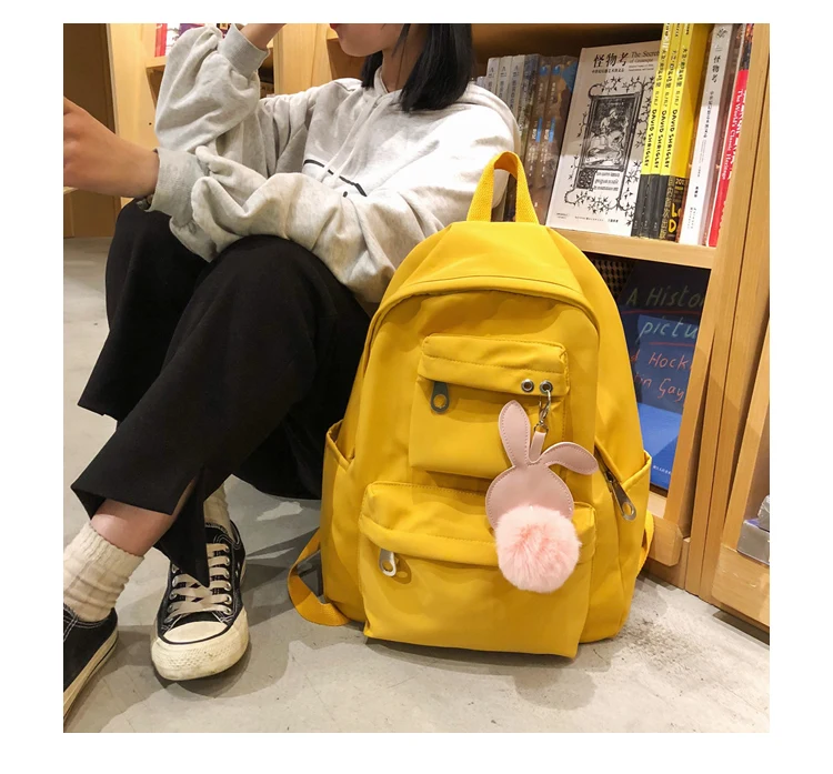 Japanese Harajuku girls backpack Korean version of sweet little fresh high school students backpack female travel backpack