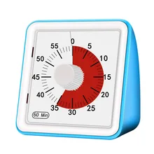 1 pçs 60 minutos relógio analógico visual contagem regressiva silenciosa ferramenta de gerenciamento de tempo para crianças adultos seguro durável