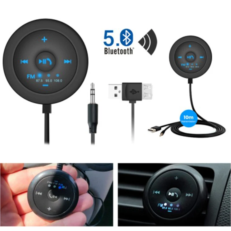 12V 24V Car Bluetooth FM Transmitter BLuetooth V5.0 EDR Car Bluetooth