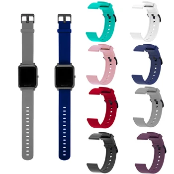 

Silicone 9 Colors Sport Strap For Xiaomi Huami Amazfit Bip Smart Watch 20MM Replacement Band Bracelet Smart Accessories