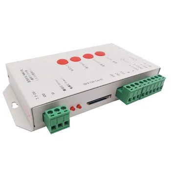 

RGB LED Controller T1000S SD Card 2048Pixels Controller for SK6812 LPD6803 WS2812B WS2801 WS2811 DC5~24V