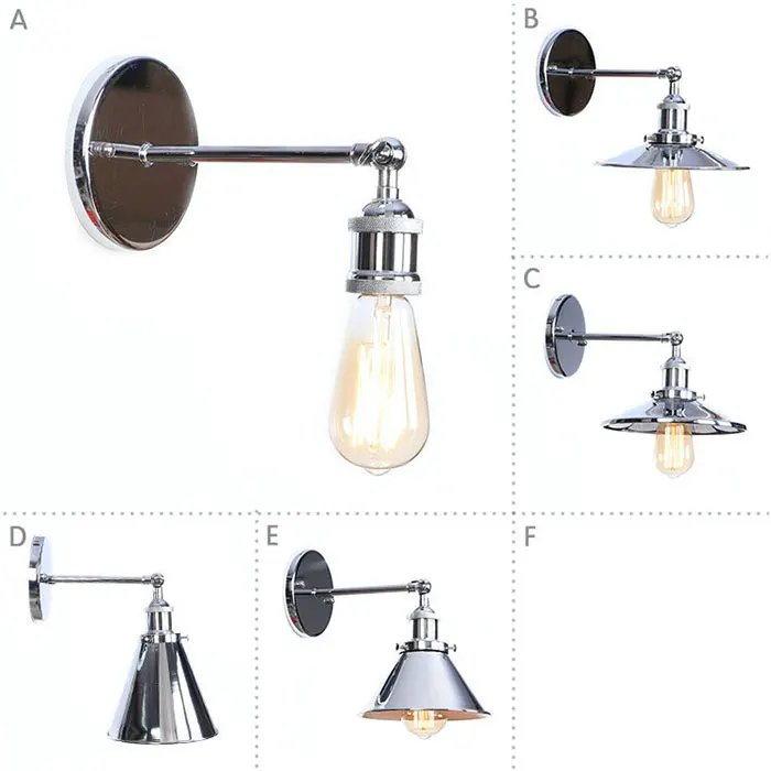 cromado, soquete e27 para decoração retrô, escada, corredor, varanda, banheiro