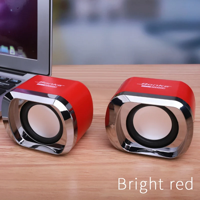 USB 2,0 динамик для ноутбука s 3,5 мм AUX In черный мини стерео динамик для настольного ноутбука MP3 MP4 Динамик для ноутбука s с кабелем