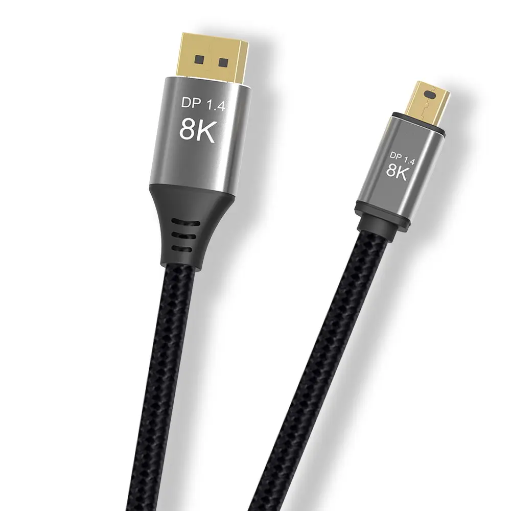 

Кабель Zihan DisplayPort 1,4 8K 60hz Ultra-HD UHD 4K 144hz Mini DP to DP 7680*4320 для видео, ПК, ноутбука, телевизора