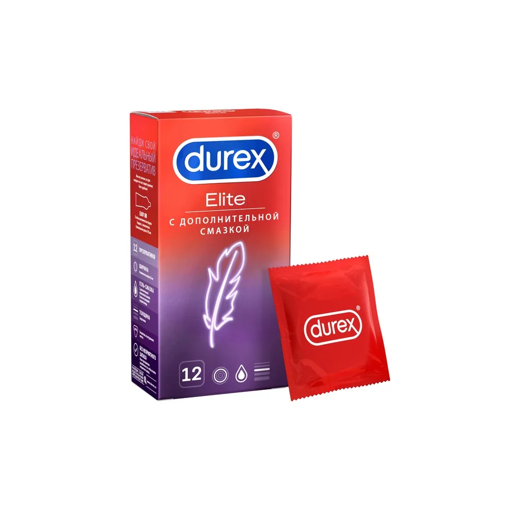Презервативы DUREX Elite сверхтонкие 12 шт | Красота и здоровье