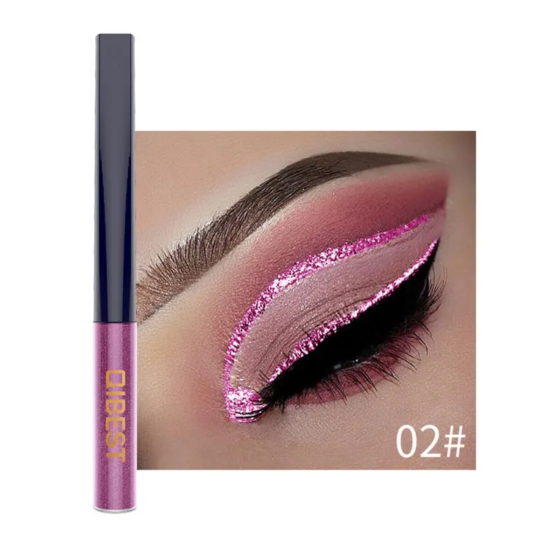 GF1091A2 Glitter Eyeliner Liquid Waterproof Smudge-proof Long-lasting Brighten Luminous Liquid Eyeliner - Цвет: GF1091A2