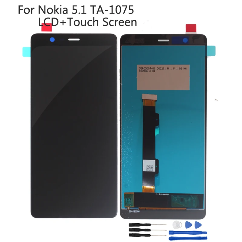 

Original For Nokia 5.1 LCD Display Touch Screen Digitizer TA-1075 TA-1061 TA-1088 TA-1081 TA-1076 Touch Screen Replacement Part